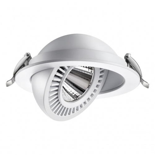 NOVOTECH 358817 SPOT NT21 530 белый Светильник встраиваемый светодиодный IP20 LED 18W 1600Лм 4000K 220V GESSO