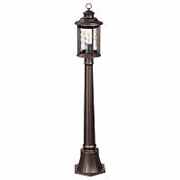 ODEON LIGHT 4961/1F NATURE ODL22 703 темно-коричневый/стекло Ландшафтный светильник 107см E27 1*60W IP44 MAVRET