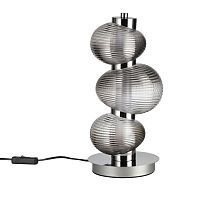 ODEON LIGHT 5096/12TL L-VISION ODL25 361 хром/дымчатый градиент/металл/стекло Настольная лампа LED 12W 4000K 1351Лм BRUCO