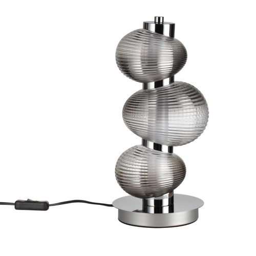 ODEON LIGHT 5096/12TL L-VISION ODL25 361 хром/дымчатый градиент/металл/стекло Настольная лампа LED 12W 4000K 1351Лм BRUCO