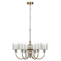 ODEON LIGHT 5088/6 CLASSIC ODL25 635 античная бронза/стекло Люстра E14 6*40W SAGA