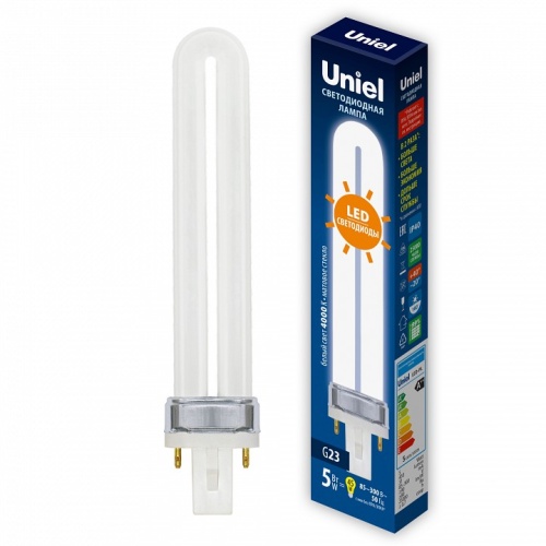 Лампа светодиодная Uniel LED-PL G23 5Вт 4000K UL-00005661 фото 3
