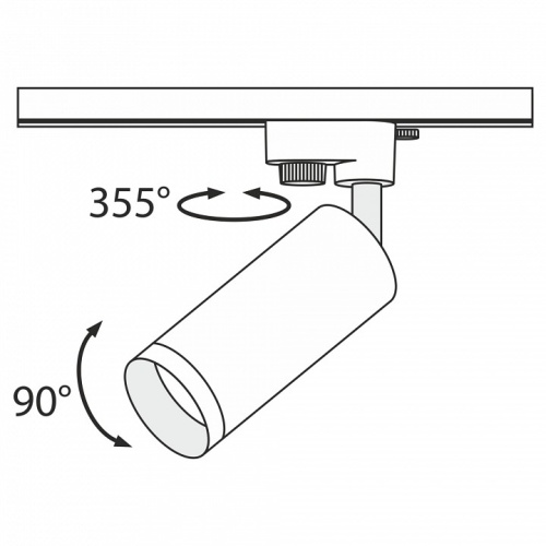 Светильник на штанге Maytoni Technical Focus TR004-1-GU10-W фото 3