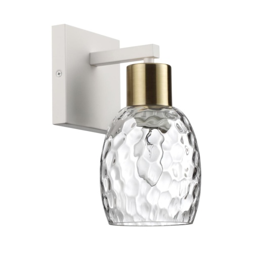 LUMION 6583/1W MODERNI LN26 197 белый, золотой/прозрачный/металл/стекло Бра E27 1*40W 220V ICE