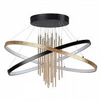 ODEON LIGHT 3901/70CL L-VISION ODL22 521 черный/золотистый/металл Потолочный светильник IP20 LED 70W 3340Лм 4000K MONICA