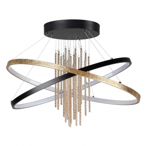 ODEON LIGHT 3901/70CL L-VISION ODL22 521 черный/золотистый/металл Потолочный светильник IP20 LED 70W 3340Лм 4000K MONICA