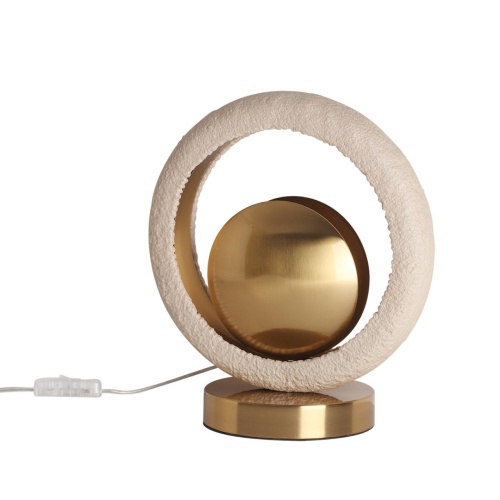 ODEON LIGHT EXCLUSIVE 5443/1T HIGHTECH ODL_EX25 037 сатинированн.латунь/беж./металл/полирезин Настольная лампа 1*G9 LED*6W SATURN