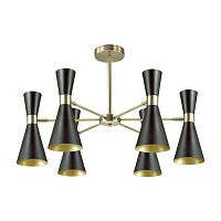 LUMION 3662/6C MODERNI LN26 214 античная бронза/матовый черный Люстра потолочная E14 6*60W 220V QUINN