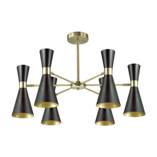 LUMION 3662/6C MODERNI LN26 214 античная бронза/матовый черный Люстра потолочная E14 6*60W 220V QUINN