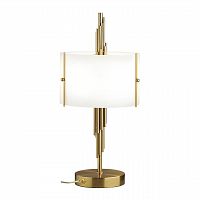 ODEON LIGHT EXCLUSIVE 5415/2T MODERN ODL_EX23 151 бронзовый/белый матовый/металл/стекло Настольная лампа E27 2*40W MARGARET