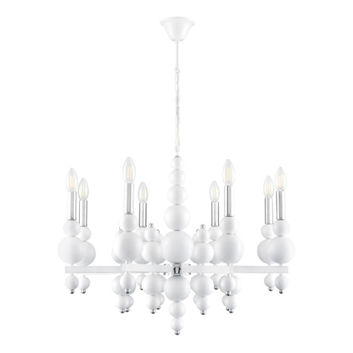 LUMION 8260/8 MODERNI LN26 126 белый/хром, металл Люстра E14 8*40W 220V NANA