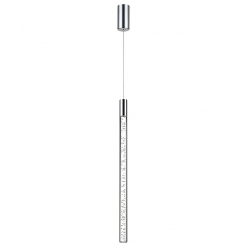 ODEON LIGHT 4370/5L HIGHTECH ODL23 235 хром полированный/акрил с пузырьками Подвесной св-к IP20 LED 4W 200Лм 3000K SPARKY