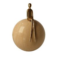 ODEON LIGHT 7011/5WLU L-VISION ODL26 181 Настенный светильник латунь/камень ГЛЯНЕЦ IP20 LED 1*5W 3000K 220V CONFUCIUS