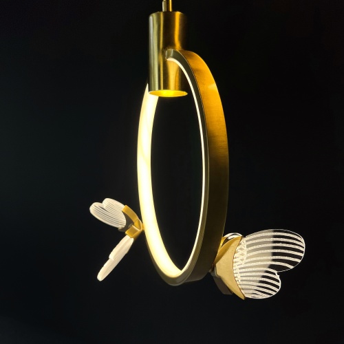Подвесной светильник BABETTA RING 2 brass 4000К фото 6