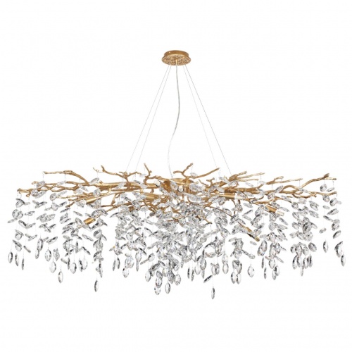 ODEON LIGHT 4969/14 HALL ODL24 613 античн.бронза/алюмин./хрусталь Люстра G9 14*40W DELICA