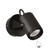 ODEON LIGHT 6647/10WL NATURE ODL24 000 черный/металл Настенный светильник IP54 LED 10W 4000K 38° AC85-265V STIMA