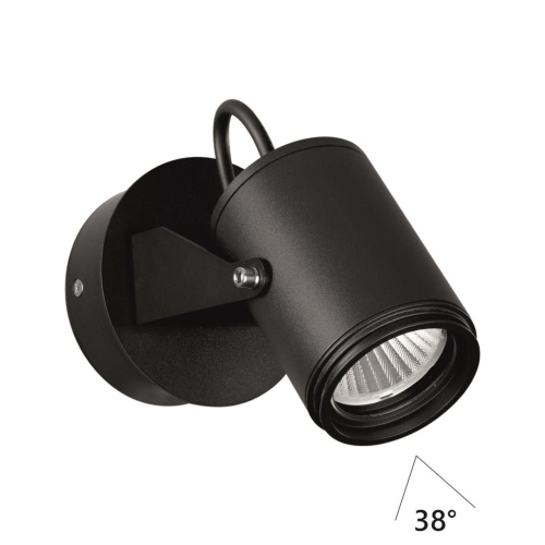 ODEON LIGHT 6647/10WL NATURE ODL24 000 черный/металл Настенный светильник IP54 LED 10W 4000K 38° AC85-265V STIMA