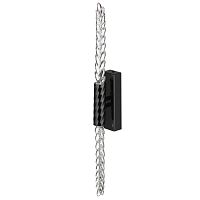 ODEON LIGHT EXCLUSIVE 5459/5WL L-VISION ODL_EX26 041 черный глянцевый/прозрачн./металл/стекло Настенный светильник LED 5W (2*2.5W) 3000K 207Лм KOLOS