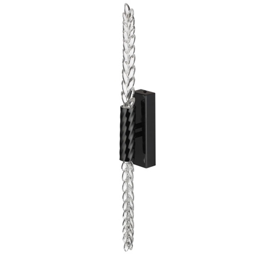 ODEON LIGHT EXCLUSIVE 5459/5WL L-VISION ODL_EX26 041 черный глянцевый/прозрачн./металл/стекло Настенный светильник LED 5W (2*2.5W) 3000K 207Лм KOLOS