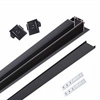 NOVOTECH 135199 SHINO NT23 178 черный Низковольтный шинопровод для встраиваемого монтажа в ГКЛ 2м IP20 48V SMAL