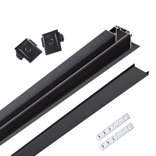NOVOTECH 135199 SHINO NT23 178 черный Низковольтный шинопровод для встраиваемого монтажа в ГКЛ 2м IP20 48V SMAL