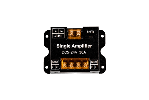 Усилитель, 30А,Черный, AMP-DIM-30A-BL Усилитель, 30А,Черный, AMP-DIM-30A-BL