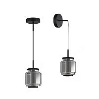 ODEON LIGHT EXCLUSIVE 5408/5L HIGHTECH ODL_EX24 103 черный/дымчатый/металл/стекло/акрил Подвесной светильник LED 5W 3000K 304Лм JAM