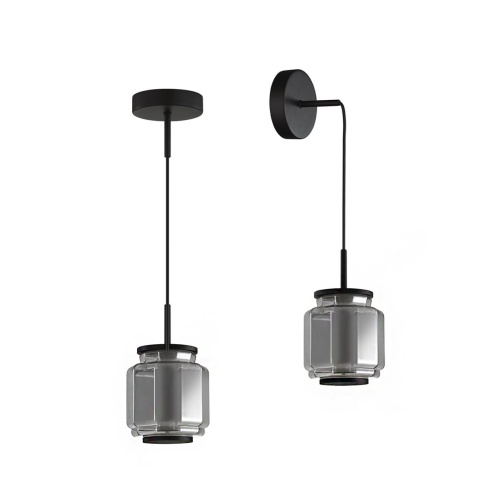 ODEON LIGHT EXCLUSIVE 5408/5L HIGHTECH ODL_EX24 103 черный/дымчатый/металл/стекло/акрил Подвесной светильник LED 5W 3000K 304Лм JAM