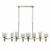 ODEON LIGHT 5088/8A CLASSIC ODL25 635 античная бронза/стекло Люстра E14 8*40W SAGA