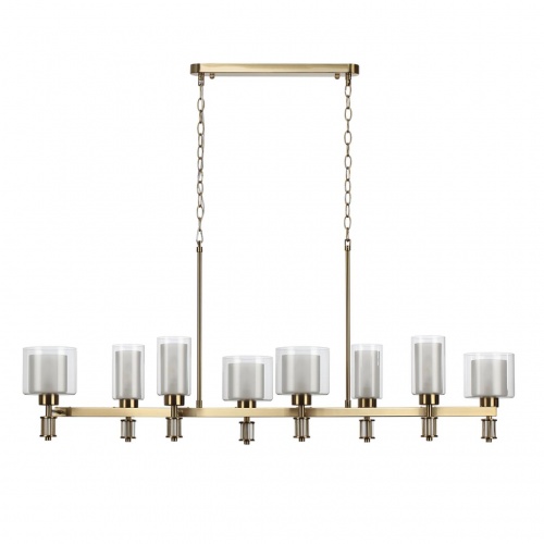 ODEON LIGHT 5088/8A CLASSIC ODL25 635 античная бронза/стекло Люстра E14 8*40W SAGA