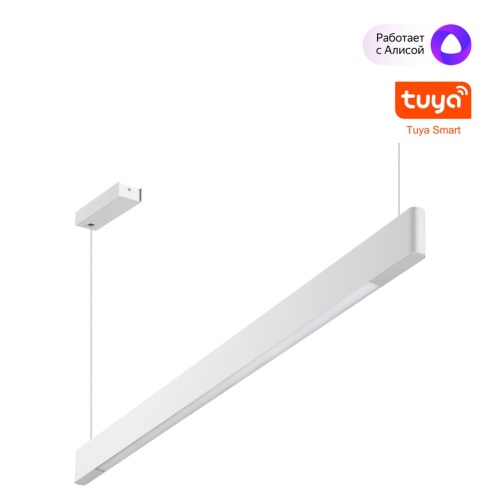 NOVOTECH 359549 LEDO NT25 342 белый Светильник подвесной диммир. со сменой цв.темпер. (пульт ДУ/прилож. Smart Life) IP20 LED 12/24W 220-240V 3000-5700К ITER