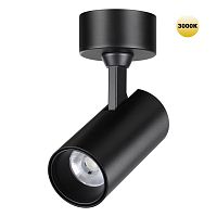 NOVOTECH 359228 OVER NT23 374 черный Светильник накладной светодиодный IP20 LED 15W 220V 1440Лм 3000К SELENE