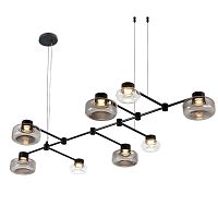 SL6005.403.08 Светильник подвесной ST-Luce Черный/Дымчатый, Прозрачный LED 8*3W 3000K