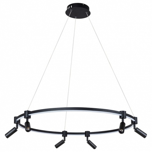Подвесная люстра Arte Lamp RING A2186SP-1BK фото 2