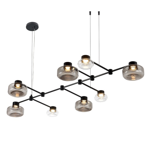 SL6005.403.08 Светильник подвесной ST-Luce Черный/Дымчатый, Прозрачный LED 8*3W 3000K SL6005.403.08 Светильник подвесной ST-Luce Черный/Дымчатый, Прозрачный LED 8*3W 3000K