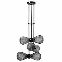 ODEON LIGHT EXCLUSIVE 5417/6 MODERN ODL_EX23 000 черный хром/дымчатый/металл/стекло Подвес E14 6*40W ELICA