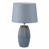 LUMION 8122/1T COMFI LN26 476 синий, керамика/текстиль Настольная лампа E27 1*60W 220V LAPUNA