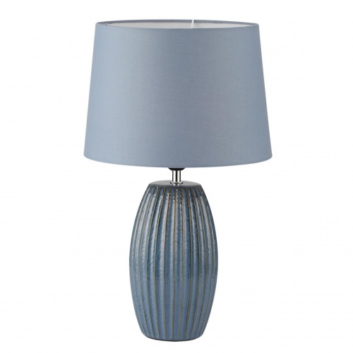 LUMION 8122/1T COMFI LN26 476 синий, керамика/текстиль Настольная лампа E27 1*60W 220V LAPUNA
