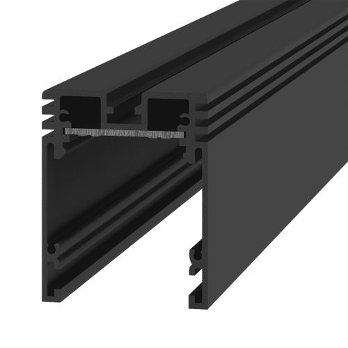 Трек SY низковольтный универсальный,черный SY-C-SL-601201-2-BL, 2м RU PCB Серебро Муар