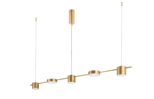 Светильник подвесной Crystal Lux TRISTAN SP5 L1200 GOLD Светильник подвесной Crystal Lux TRISTAN SP5 L1200 GOLD
