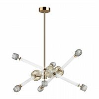 ODEON LIGHT EXCLUSIVE 5426/54CL L-VISION ODL_EX24 000 золотой/белый/дымчатый/коньячный/металл/стекло/акрил Люстра LED 54W 3000K KLIFF