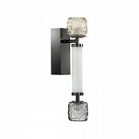 ODEON LIGHT EXCLUSIVE 5427/13WL L-VISION ODL_EX24 000 черный хром/белый/дымчатый/коньячный/металл/стекло/акрил Бра LED 13W 3000K KLIFF