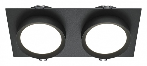 Встраиваемый светильник Maytoni Technical Hoop DL086-02-GX53-SQ-B Встраиваемый светильник Maytoni Technical Hoop DL086-02-GX53-SQ-B