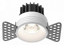 Встраиваемый светильник Maytoni Technical Round DL058-7W4K-TRS-W