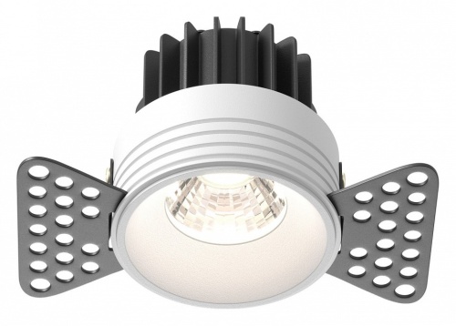 Встраиваемый светильник Maytoni Technical Round DL058-7W4K-TRS-W