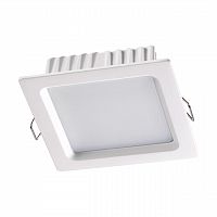 358032 SPOT NT19 302 белый Встраиваемый светильник IP20 LED 4100К 7W 220V LUNA