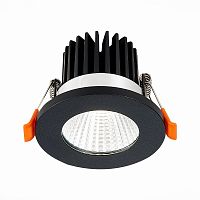 ST704.448.10 Св-к встр. Черный LED 1*10W 4000K 900Lm Ra>90 38° IP20 D80xH60 170-240V
