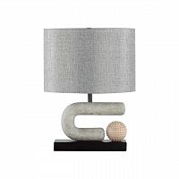 ODEON LIGHT EXCLUSIVE 5410/1TA MODERN ODL_EX23 115 черный матов./серый металл/полирезин/ткань Настольная лампа E27 1*60W BAGEL
