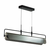 ODEON LIGHT 5056/35LA L-VISION ODL24 387 черный/дымчатый/металл/стекло/акрил Люстра LED 35W 3000К LINER