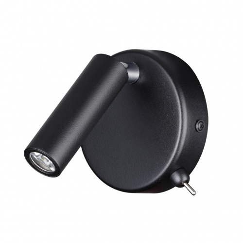 LUMION 5220/3WL LEDIO LN22 000 черный Бра с выкл. LED 3W 3000K 330Лм  220V CHASE